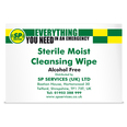 SP Sterile Moist Cleansing Wipe - Alcohol Free