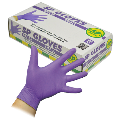 Non Sterile Powder Free Nitrile Gloves - Box of 100 - Large