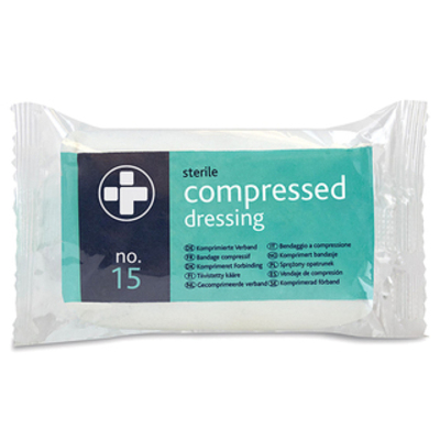 No 15 Compressed Dressing Large - Single