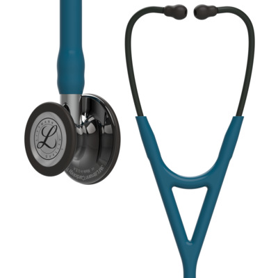 3M Littmann Cardiology IV Stethoscope Black Finish Navy Blue Tubing