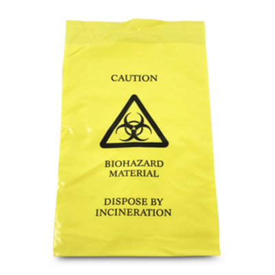 Yellow Clinical Waste Bag - Pack Of 50 205 x 305mm