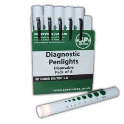 SP Disposable Pen Light Torch PACK OF 6