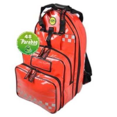 SP Parabag First Responder AED & Oxygen Backpack Red - TPU Fabric