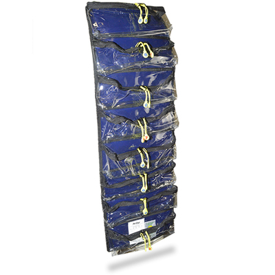 SP Parabag Intubation Roll with 8 Zipped Pockets - Blue - TPU Fabric