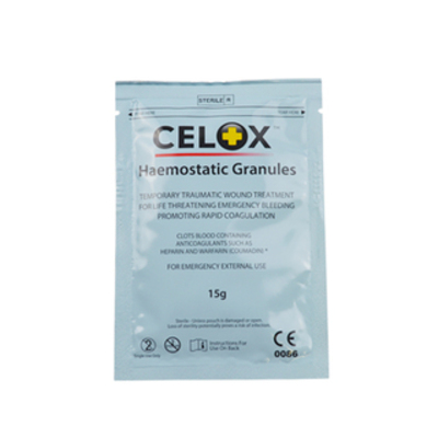 <em class="search-results-highlight">Celox</em> Haemostatic Agent - 15g Sachet - Single