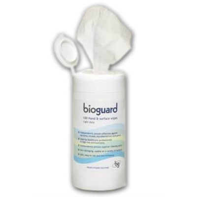 Bioguard Anti Bacterial Wipes - 130 x 185mm - Drum of 100