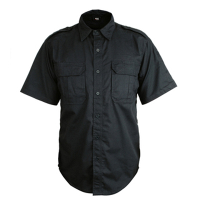 Bastion Tactical Short Sleeve Shirt - Black - Large