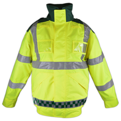 Hi-Vis Bomber Jacket - Green & Yellow Large 42"