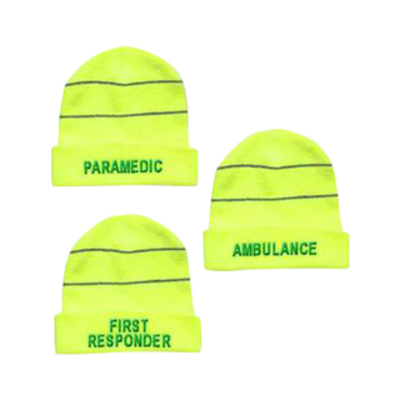 Hi-Vis Yellow Beenie Woolly Hat First Responder