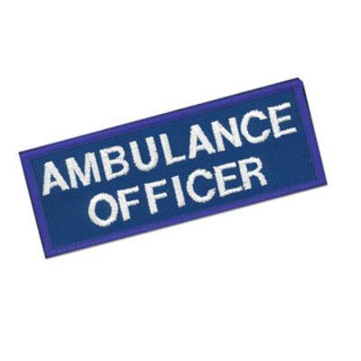 Cloth Badge - Ambulance Officer - Royal Blue