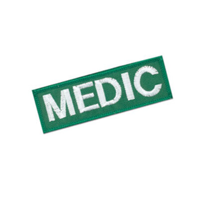 Cloth Badge - Medic - Green