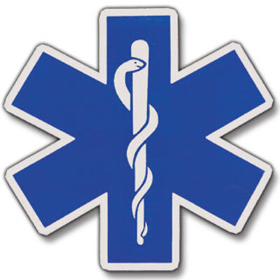 Star of Life Die Cut Reflective Decals - 230 x 230mm