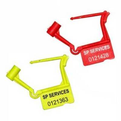 Plastic Padlock Seals - Red