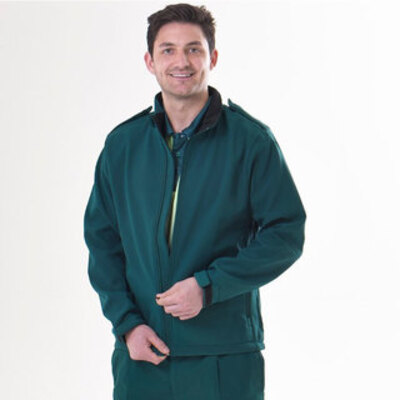 Mens Ambulance Soft Shell Jacket in Bottle Green XXLarge