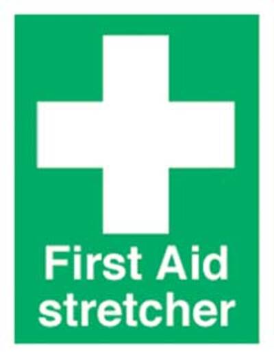 First Aid Stretcher Signs 200mm x 150mm