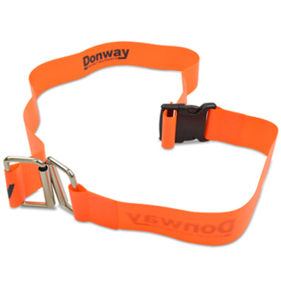 Donway Straps: Plastic Release Buckle/Metal Loop Lock -5'2 - Orange