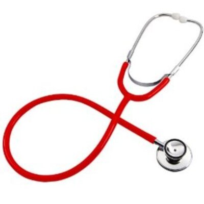 Standard Dual Head Stethoscope - Red