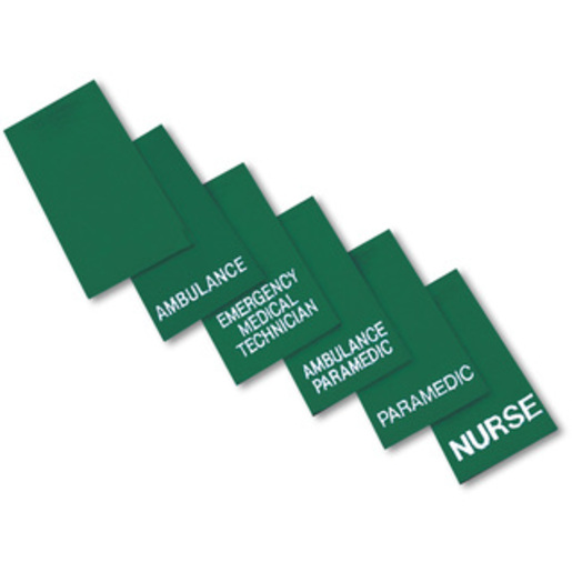 Epaulette Sliders Green Pair - Ambulance