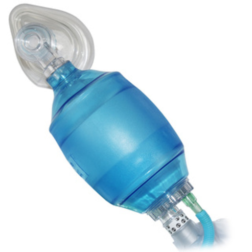 BVM Bag-Valve-Mask Resuscitator - Adult - Disposable Vinyl - Single Patient Use